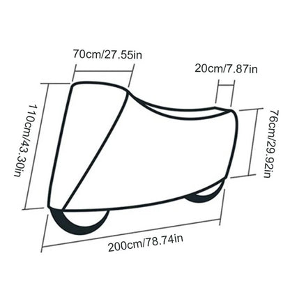 Vridezone 210T Waterproof UV-Protective E-Bike Cover