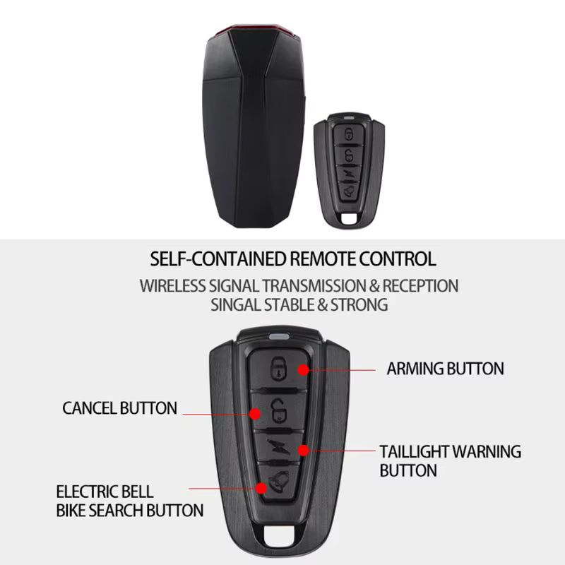 Vridezone A6 E-Bike Taillight & Anti-Theft Alarm