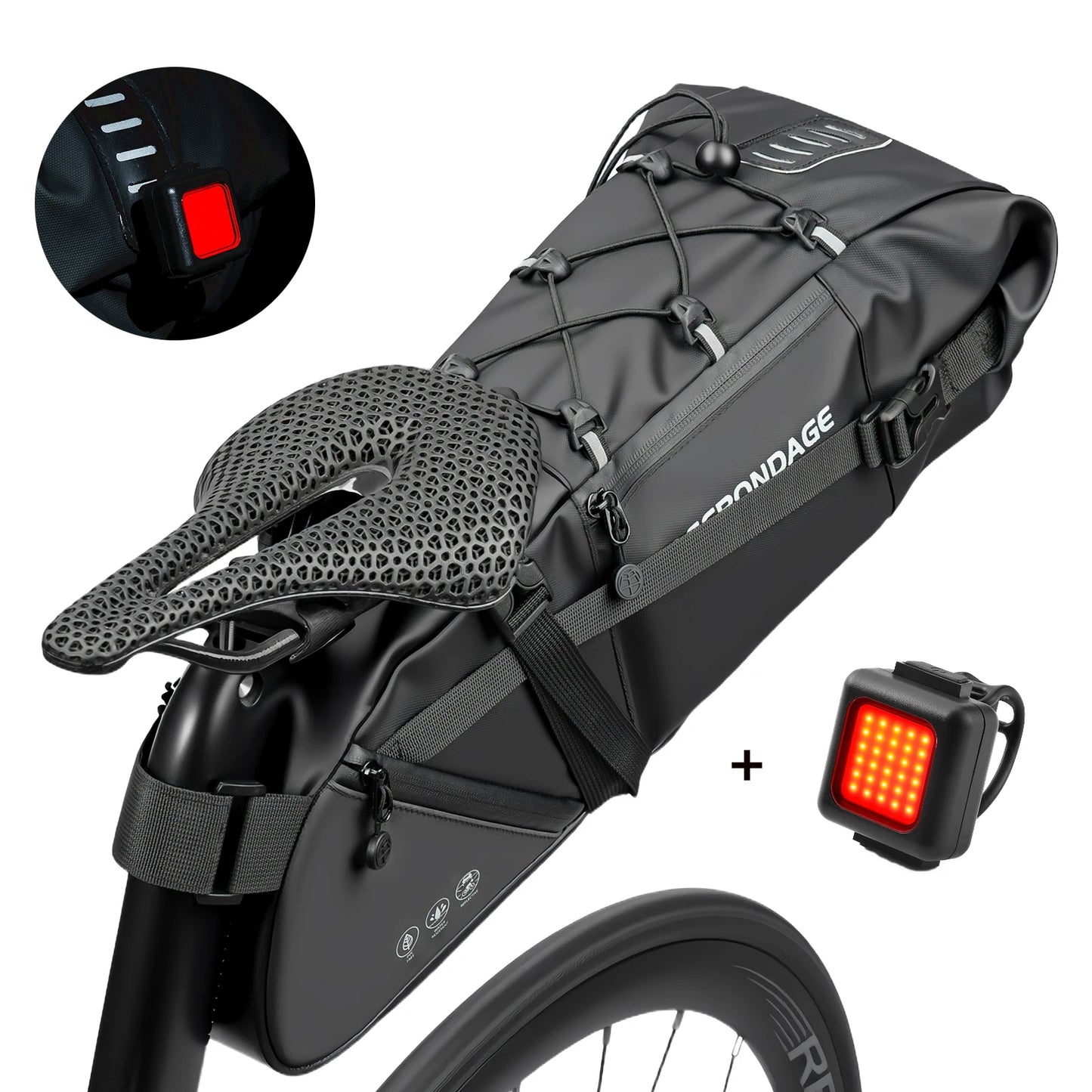 Vridezone 15L Waterproof E-Bike Saddle Bag
