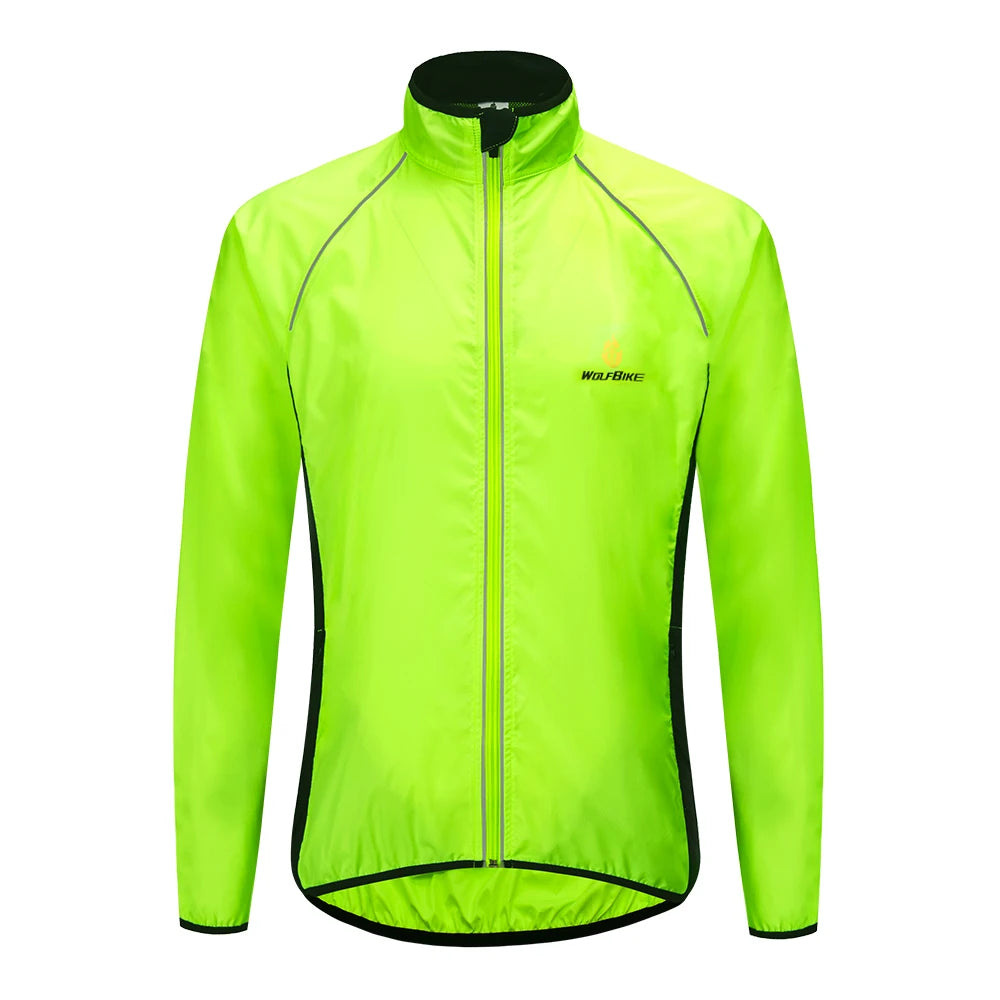 Vridezone Men’s Lightweight Reflective E-Bike Rain Jacket