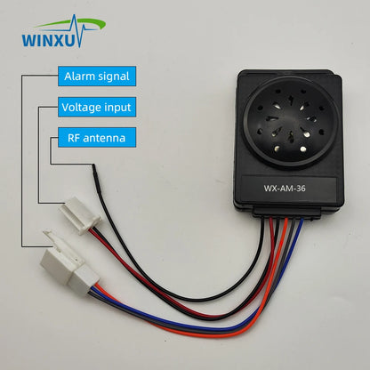 36-72v 125db E-bike Anti-theft Alarm System Smart Security Anti-Lost Remote Control Detector Alarm for Electric Scooter Bicycle