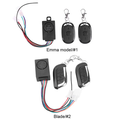 E-bike Alarm System Electric Scooter Security Anti Lost Remote Control Alert