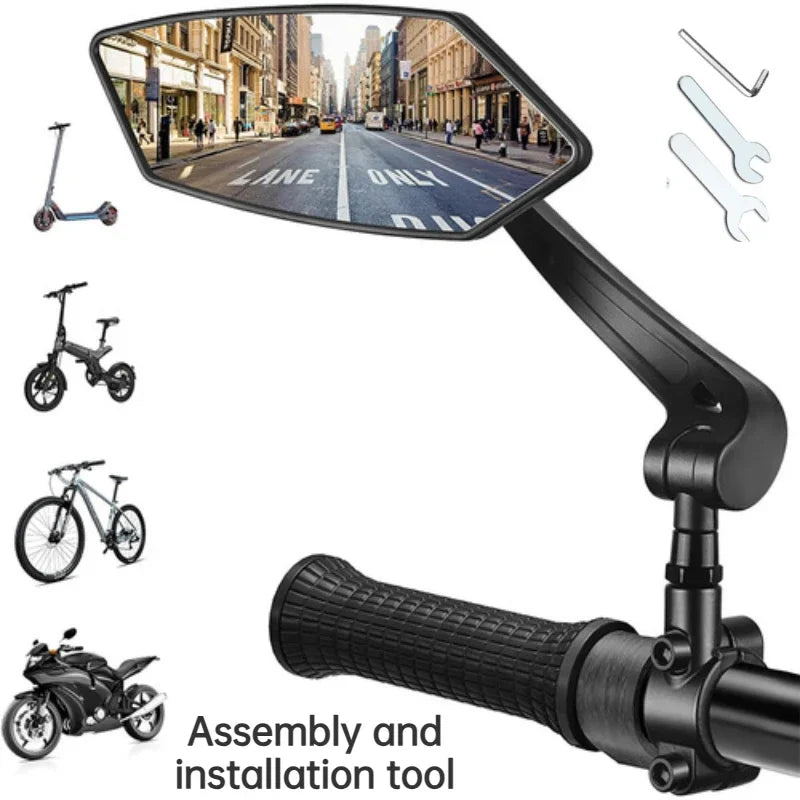Vridezone 4.5-Inch 360° Adjustable E-Bike Rear-View Mirror