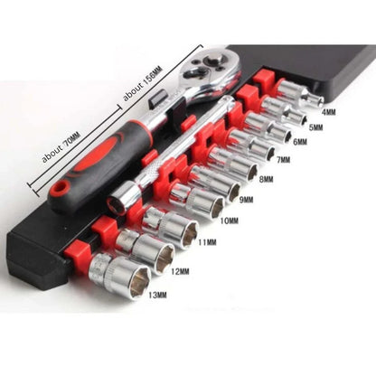 Vridezone 12-Piece Metric E-Bike Ratchet Socket Set