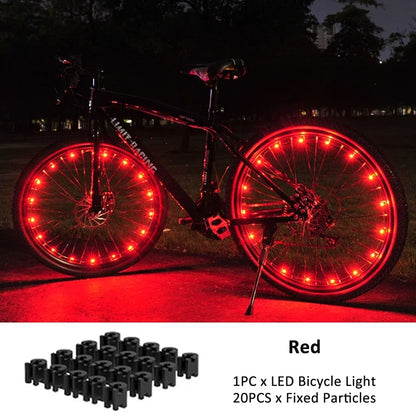 Vridezone IPX6 Colourful LED E-Bike Wheel Spoke Lights