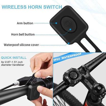 Vridezone 4-in-1 E-Bike Taillight & Anti-Theft Alarm