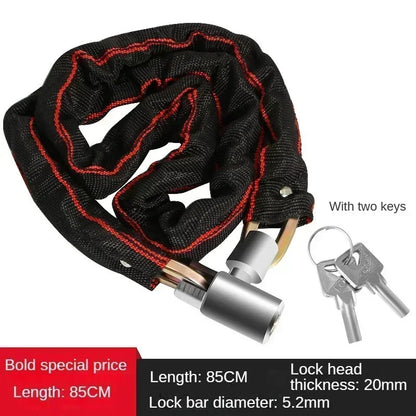 Vridezone Heavy-Duty Anti-Theft E-Bike Chain Lock