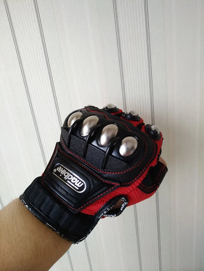 Vridezone Armoured Half-Finger E-Bike Riding Gloves