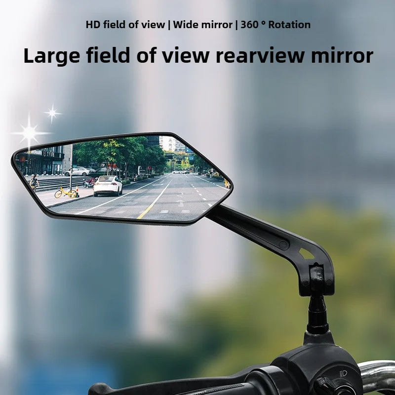Vridezone 360° Adjustable Convex E-Bike Rear-View Mirror