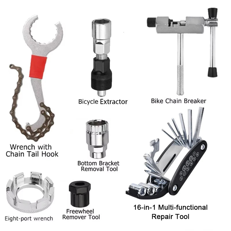Vridezone E-Bike Chain, Crank and Cassette Repair Tools