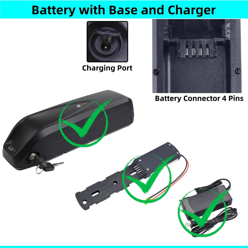 24v 36v 48v 52v Hailong Electric Bike Bicycle batteries 10ah 10.4ah 11.6ah 12ah 13ah 14ah 15ah 16ah 17ah 17.5ah Ebike Battery