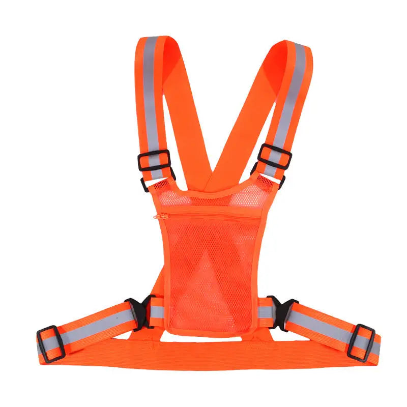 Vridezone Adjustable Reflective E-Bike Visibility Vest with Pocket