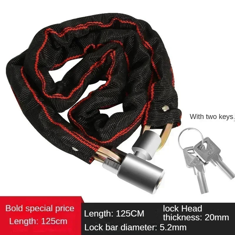 Vridezone Heavy-Duty Anti-Theft E-Bike Chain Lock