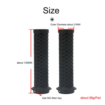 Vridezone Silicone Lock-On E-Bike Handlebar Grips