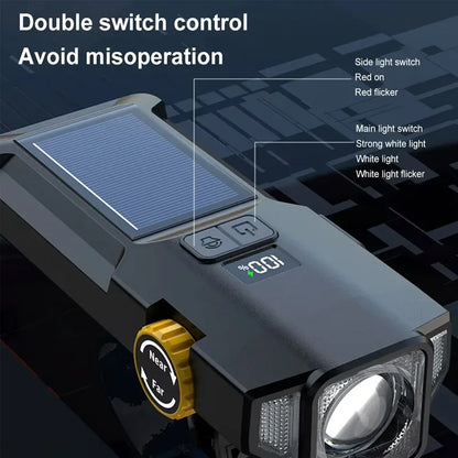 Vridezone 2000 Lumen 4000 mAh Solar E-Bike Headlight