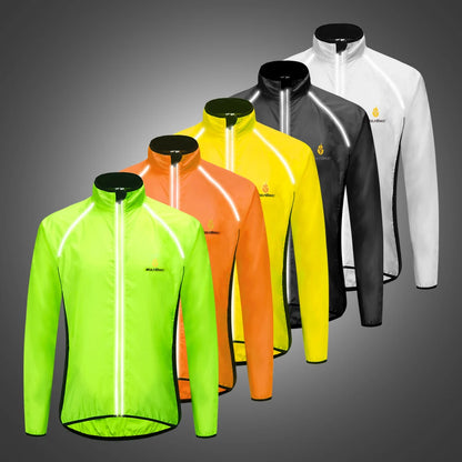 Vridezone Men’s Lightweight Reflective E-Bike Rain Jacket