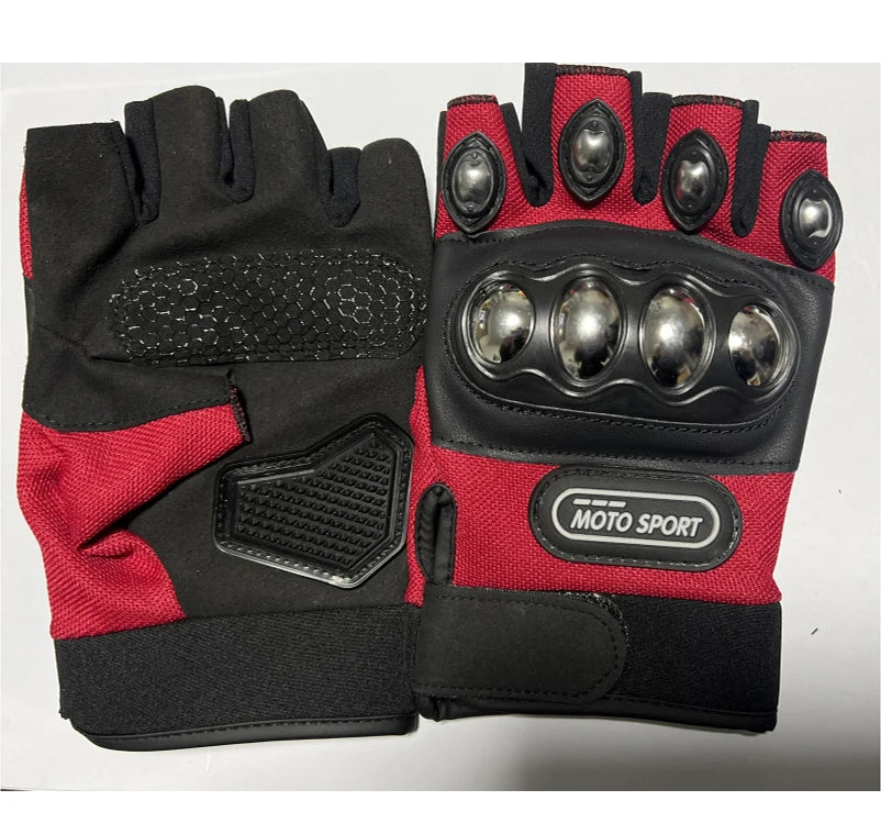 Vridezone Armoured Half-Finger E-Bike Riding Gloves