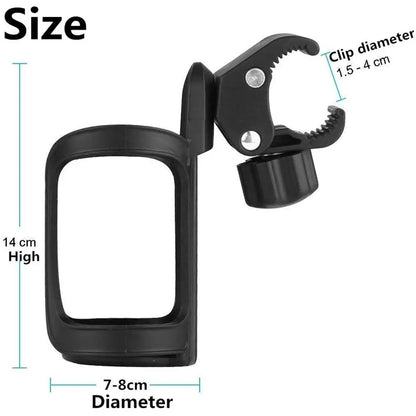 Vridezone 360° Adjustable Clamp-On E-Bike Bottle Holder