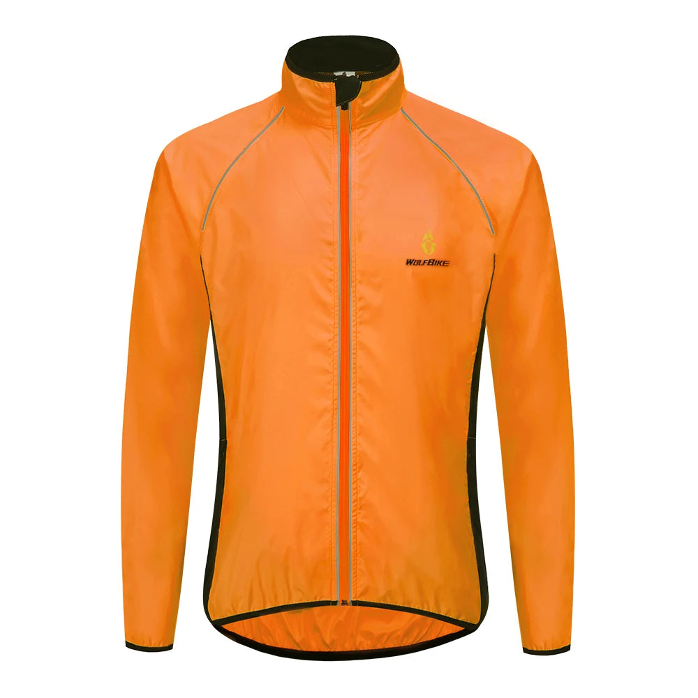 Vridezone Men’s Lightweight Reflective E-Bike Rain Jacket