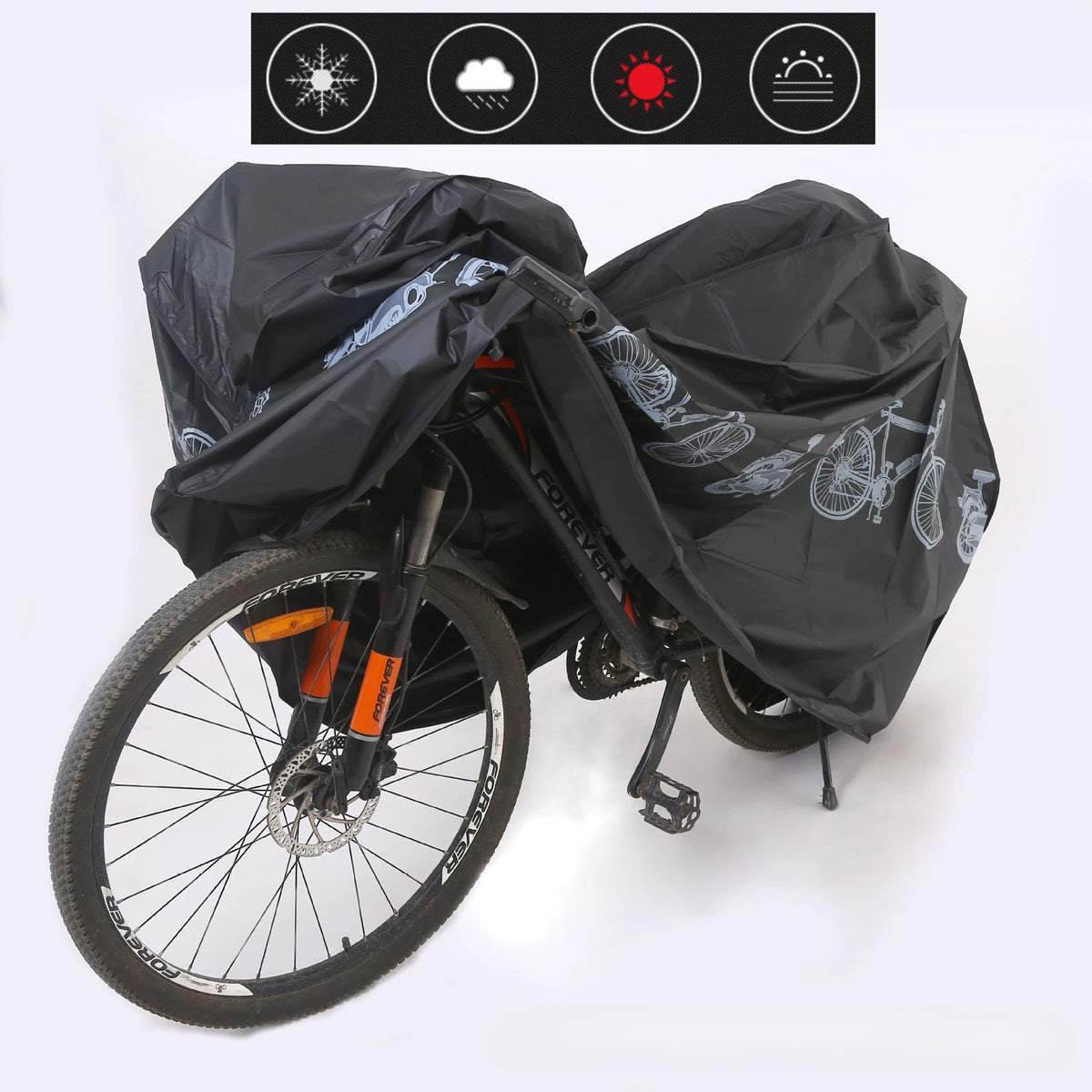 Vridezone Waterproof PEVA E-Bike Cover