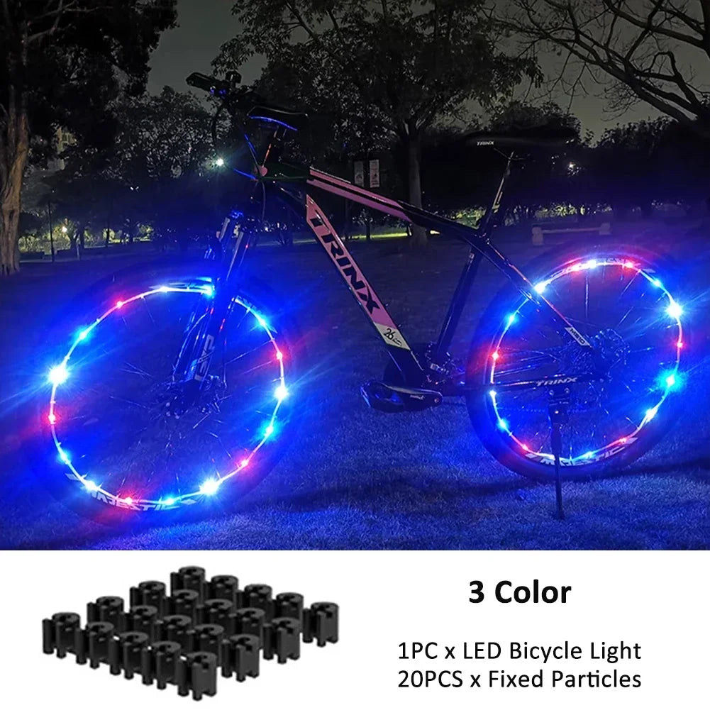Vridezone IPX6 Colourful LED E-Bike Wheel Spoke Lights