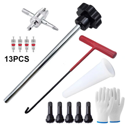 Vridezone 30-Piece Tyre Valve Stem Tool Kit for E-Bikes