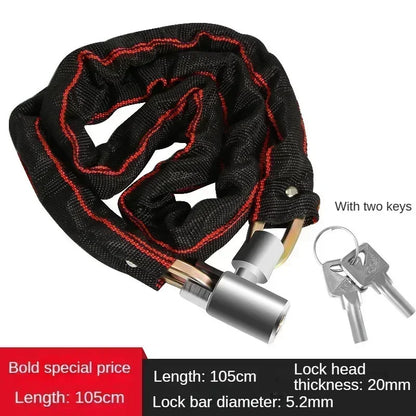 Vridezone Heavy-Duty Anti-Theft E-Bike Chain Lock
