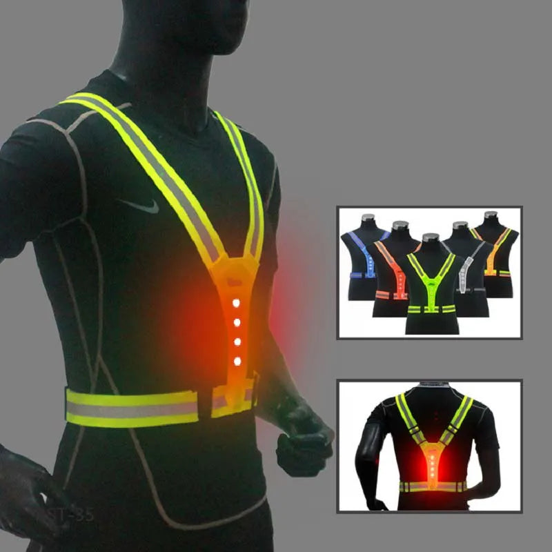 Vridezone LED Reflective E-Bike Visibility Vest with Armband