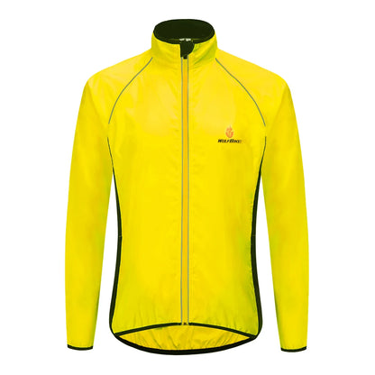 Vridezone Men’s Lightweight Reflective E-Bike Rain Jacket