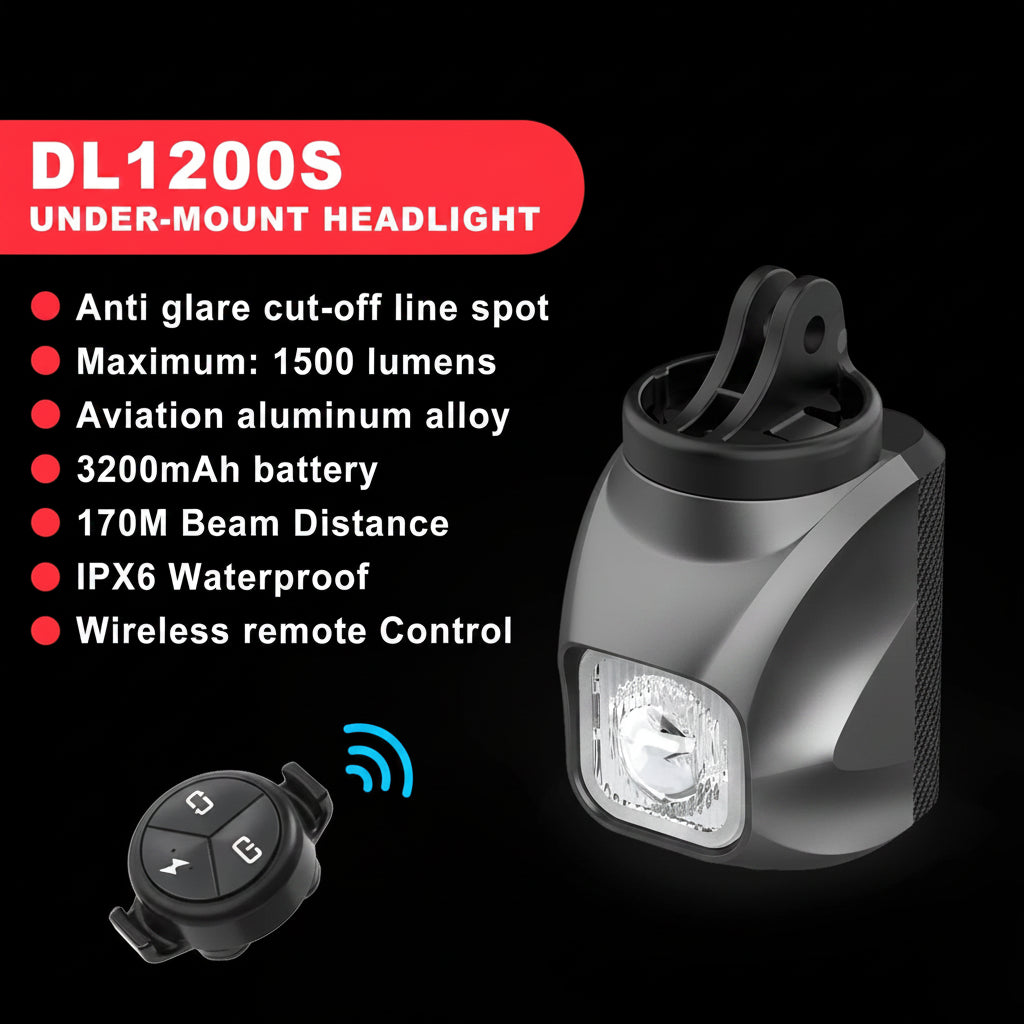 Vridezone 1900 Lumen Rechargeable E-Bike Headlight