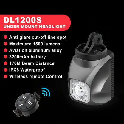 Vridezone 1900 Lumen Rechargeable E-Bike Headlight