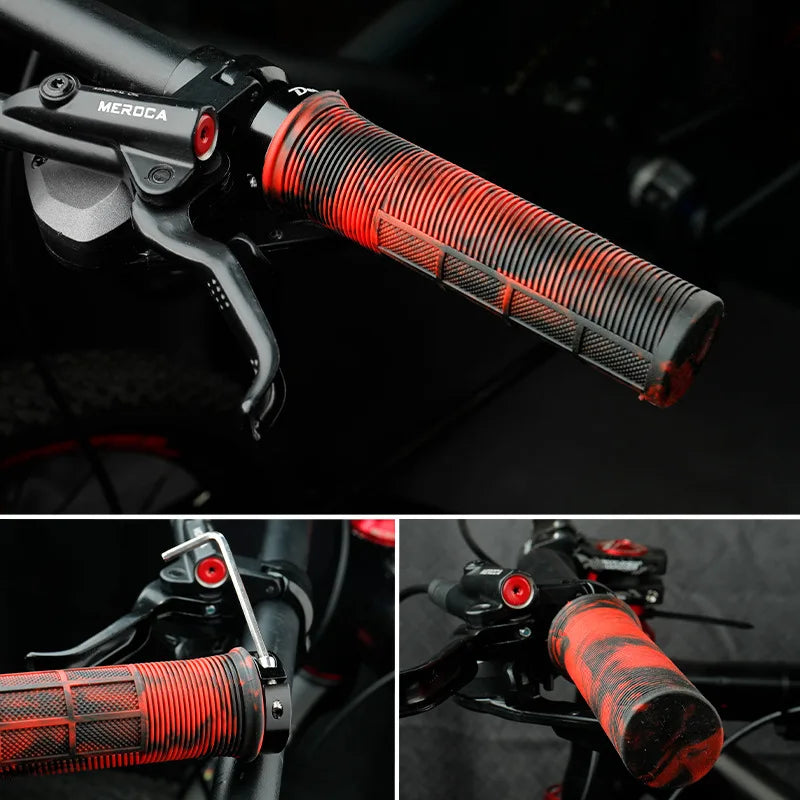 Vridezone Shock-Absorbing TPR E-Bike Handlebar Grips