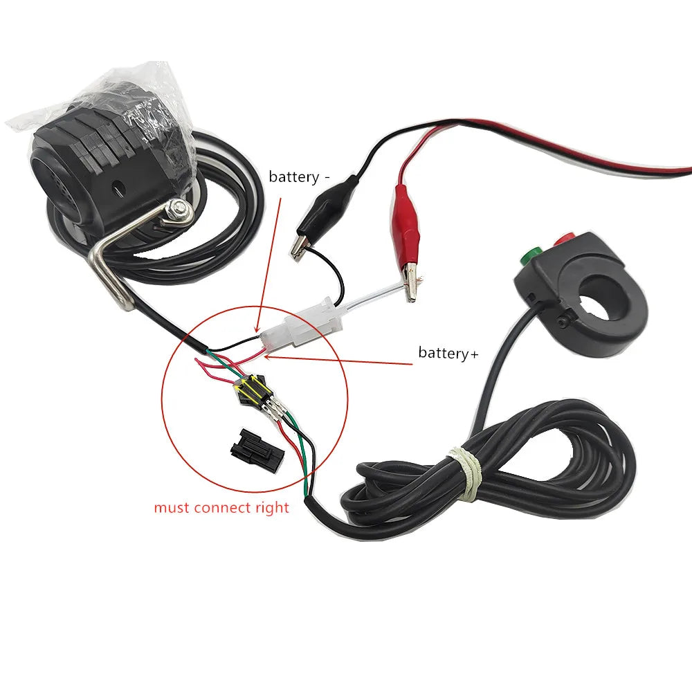 Vridezone 12W E-Bike Headlight with Horn
