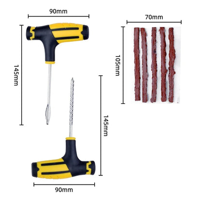 Vridezone Tubeless Tyre Puncture Repair Kit with Rubber Strips