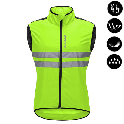 Vridezone Men’s Packable Reflective E-Bike Windbreaker Jacket