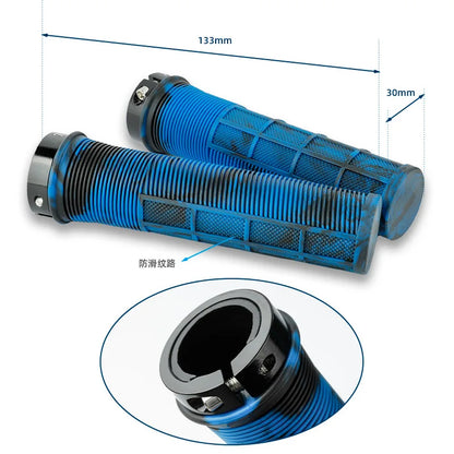 Vridezone Shock-Absorbing TPR E-Bike Handlebar Grips