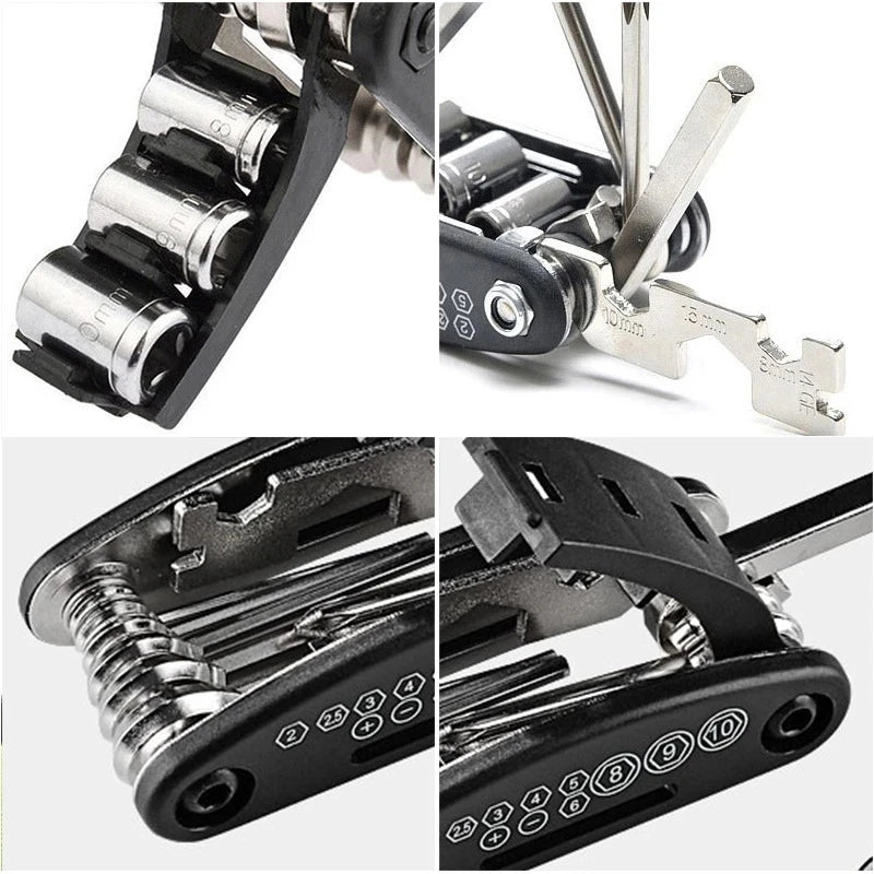 Vridezone 16-in-1 Folding E-Bike Repair Multitool Kit