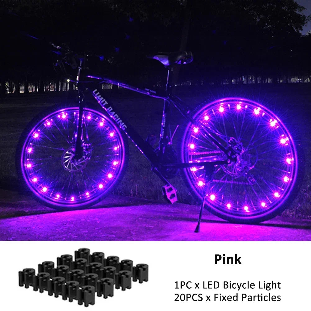 Vridezone IPX6 Colourful LED E-Bike Wheel Spoke Lights