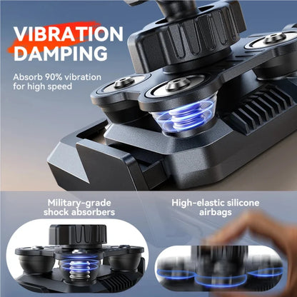 Vridezone Shock-Absorbing 360° E-Bike Phone Holder