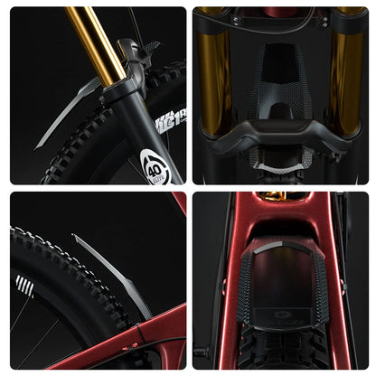 Vridezone Carbon-Look E-Bike Mudguard for 26–29-Inch Wheels