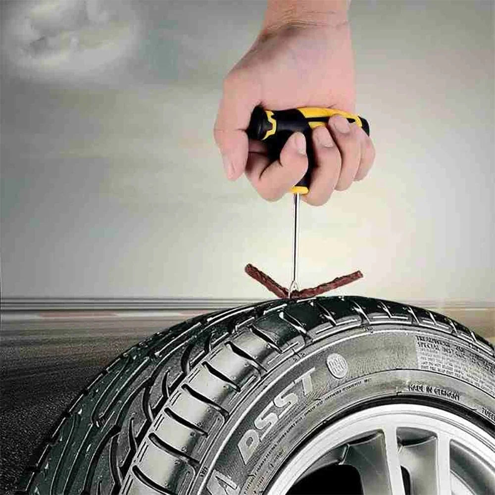 Vridezone Tubeless Tyre Puncture Repair Kit with Rubber Strips