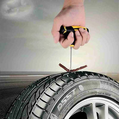 Vridezone Tubeless Tyre Puncture Repair Kit with Rubber Strips