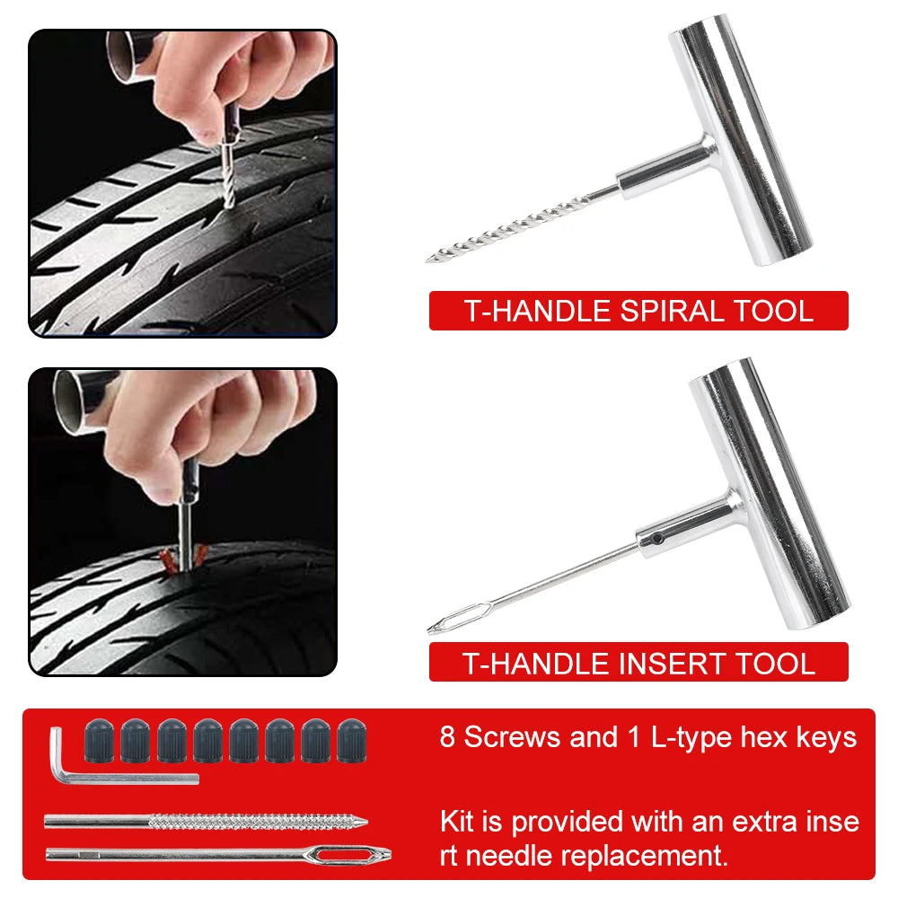 Vridezone 45-Piece Tubeless Tyre Repair Kit for E-Bikes