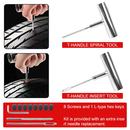 Vridezone 45-Piece Tubeless Tyre Repair Kit for E-Bikes