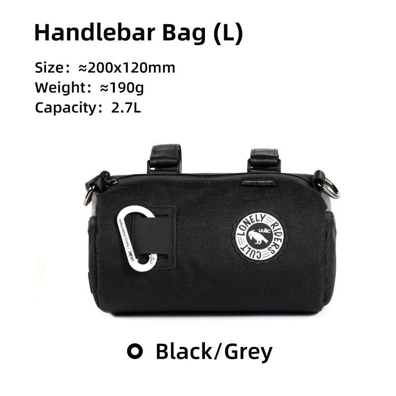 Vridezone Water-Resistant E-Bike Handlebar Bag – 1.1L to 2.7L