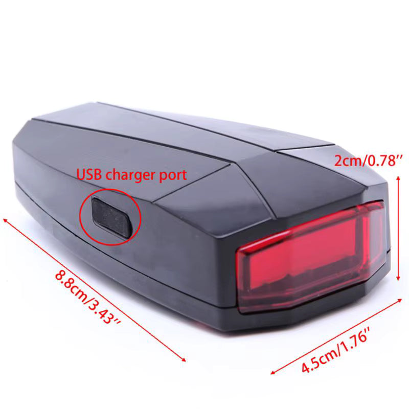 Vridezone A6 E-Bike Taillight & Anti-Theft Alarm