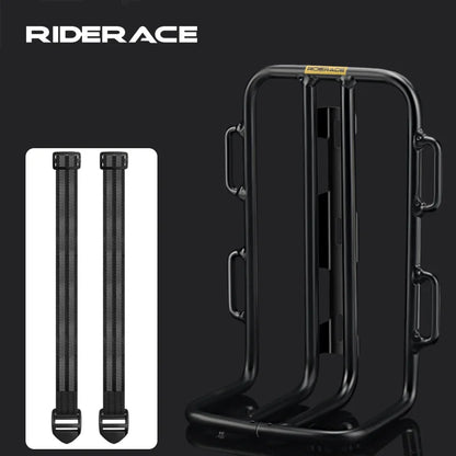 Bicycle Front Fork Shelf Bike Front Rack Carrier Pannier Aluminum Alloy Outdoor Cycling Racks Load Bearing Luggage Shelf Bracket