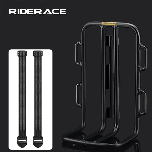 Bicycle Front Fork Shelf Bike Front Rack Carrier Pannier Aluminum Alloy Outdoor Cycling Racks Load Bearing Luggage Shelf Bracket