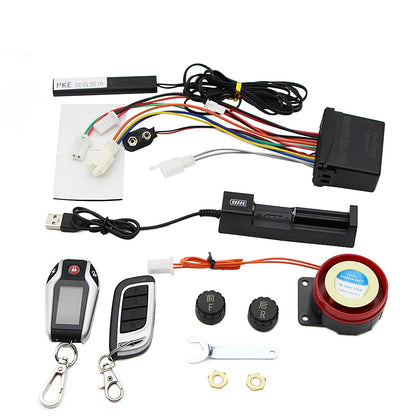 48v~145v Elerctric Bike E-bike Two Way Alarm LCD Screen Burglar Security System Auto Sensing Theft Protection Rechargeable