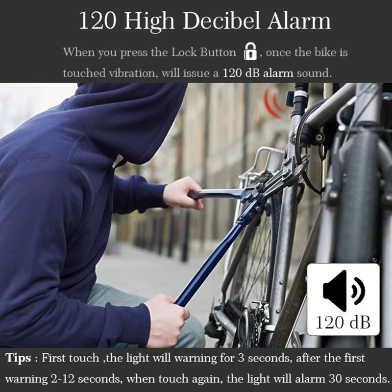 Vridezone A6 E-Bike Taillight & Anti-Theft Alarm